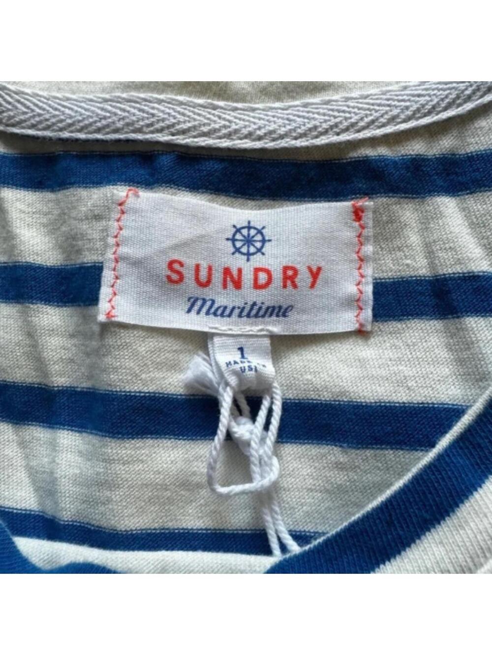 Sundry Women's Blue and Multi Tshirt - Picture 3 of 3